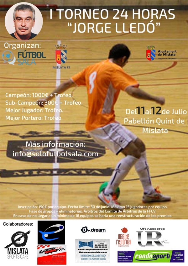 I 24 Horas Fútbol Sala Jorge Lledó