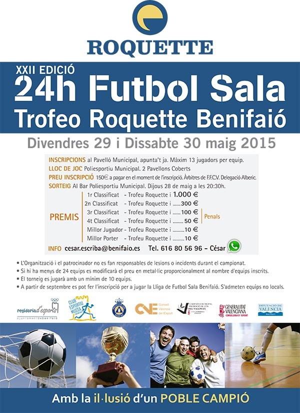 24h Fútbol Sala Trofeo Roquette Benifaió