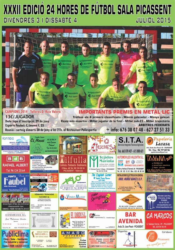Cartel 24H 2015 Picassent FS