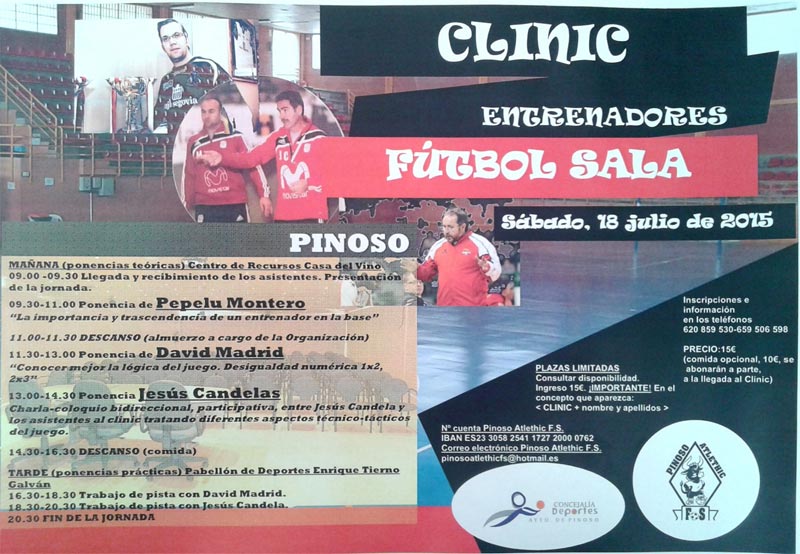 Clínic Entrenadores Fútbol Sala Pinoso